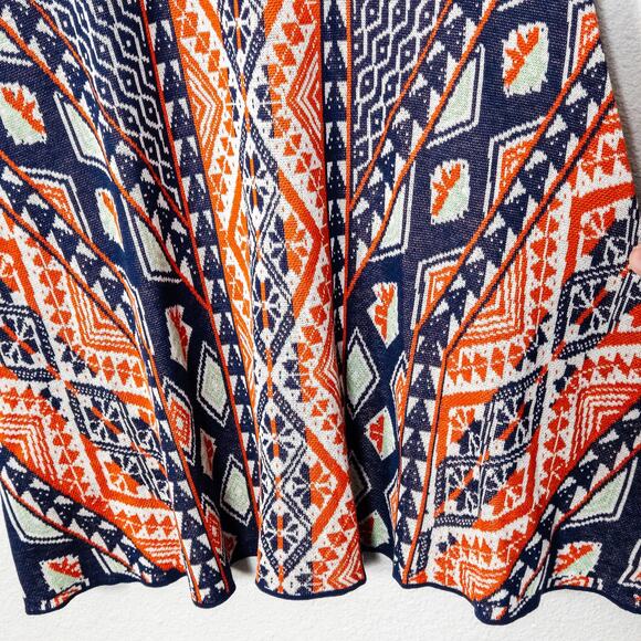 BCBGMaxAzria Fit and Flare Dress Geometric Print Size XS Boho Statement - Picture 6 of 9